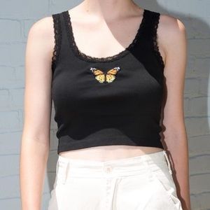 Brandy Melville Ronnie butterfly tank